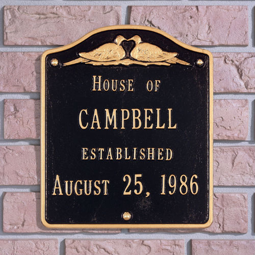 Anniversary - Wedding House Plaque. Personalized - Click Image to Close