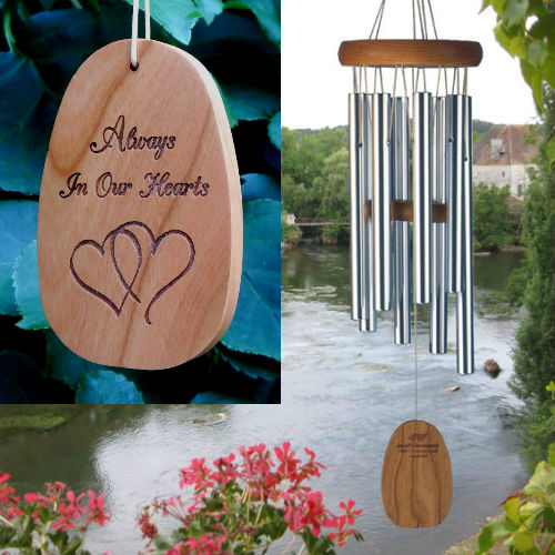 Small Soprano "ALWAYS IN OUR HEARTS" Gregorian Chime - Click Image to Close